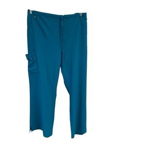 Cherokee Ladies Bundle Of 3 Medical Scrub Pants Royal and‎ Teal Blue 2XL NWT